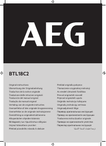Kullanım kılavuzu AEG BTL 18 C20 El feneri