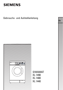 Bedienungsanleitung Siemens Siwamat XL 1440 Waschmaschine