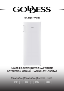 Návod Goddess FSC0143TW8FN Mraznička