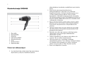 Käyttöohje Sencor SHD 6400 Hiustenkuivain