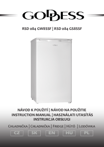 Manual Goddess RSD084GW8SSF Refrigerator