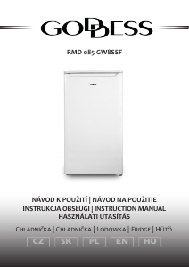 Manual Goddess RMD085GW8SSF Refrigerator