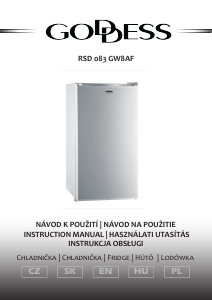 Manual Goddess RSD083GW8AF Refrigerator