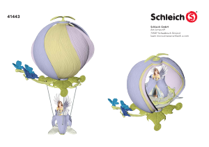 Manual de uso Schleich set 41443 Bayala Globo mágico con forma de flor