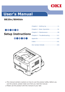 Manual OKI B820n Printer