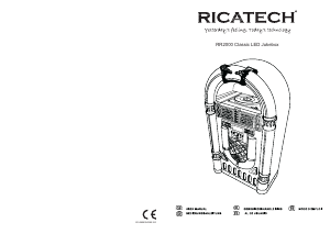 Bruksanvisning Ricatech RR2000 Jukebox