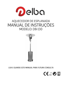 Manual Delba DB-130 Aquecedor de pátio
