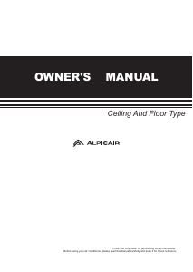 Manual AlpicAir AFI-105HPS3B Air Conditioner