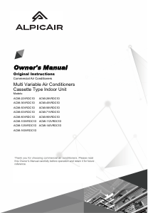 Manual AlpicAir ACMI-100VRDC1D Air Conditioner