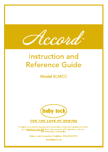 Handleiding Baby Lock BLMCC Accord Naaimachine