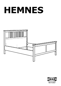 Bedienungsanleitung IKEA HEMNES (140x200) Bettgestell