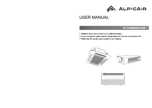 Handleiding AlpicAir ACI-105AHPDC1B Airconditioner