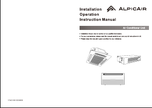 Handleiding AlpicAir ATI-180AHPDC3D Airconditioner