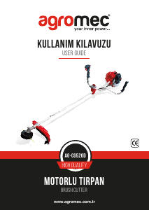 Kullanım kılavuzu Agromec AG-CG520D Çim düzeltme makinesi