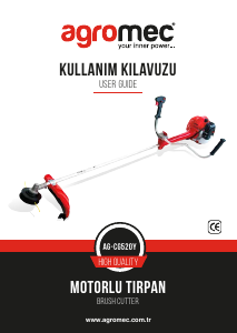 Kullanım kılavuzu Agromec AG-CG520Y Çim düzeltme makinesi