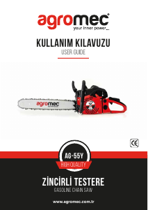 Kullanım kılavuzu Agromec AG-55Y Motorlu testere
