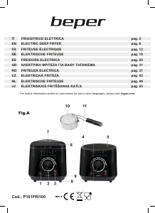 Handleiding Beper P101FRI100 Friteuse