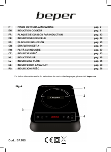 Manuale Beper BF.700 Piano cottura