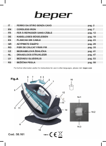 Manuale Beper 50.161 Ferro da stiro