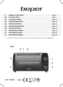 Handleiding Beper 90.882 Oven