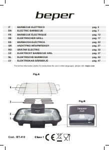 Manual Beper BT.410 Table Grill