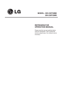 Manual LG GR-339TGBM Fridge-Freezer