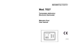 Manual Orieme TE27 Thermostat