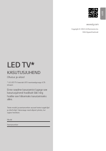 Kasutusjuhend LG 65UQ81003LB LED-teler