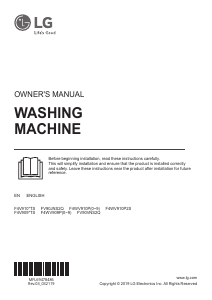 Manual LG F4WV909P2S Washing Machine