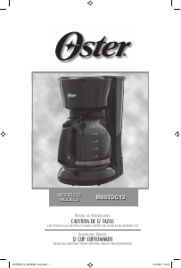 Manual Oster BVSTDC12 Coffee Machine