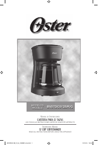 Manual de uso Oster BVSTDCS12B Máquina de café