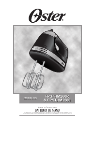 Manual de uso Oster FPSTHM260R Batidora de varillas