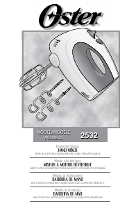 Manual de uso Oster 2532 Batidora de varillas