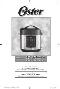 Manual de uso Oster CKSTPCEC6801 Olla multi-cocción