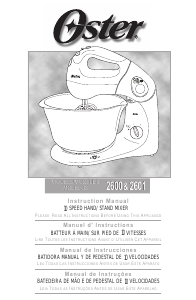 Manual Oster 2600 Stand Mixer