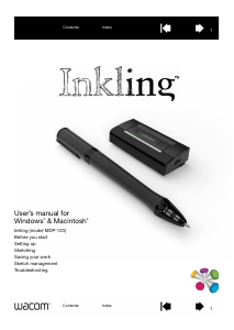 Handleiding Wacom Inkling Tekentablet