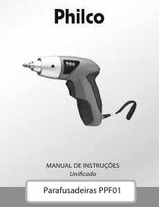 Manual Philco PPF01MF Aparafusadora
