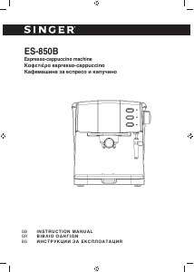 Manual Singer ES-850B Espresso Machine