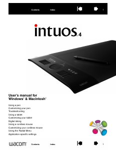 Handleiding Wacom Intuos4 Tekentablet