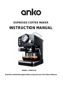Manual Anko CM5013-SA Espresso Machine
