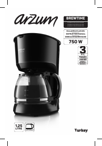 Kullanım kılavuzu Arzum AR 3046 Brewtime Kahve makinesi
