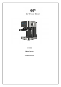 Mode d’emploi Continental Edison CEMEINB Machine à expresso