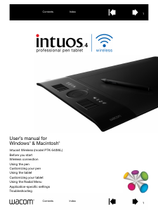 Handleiding Wacom Intuos4 Wireless Tekentablet