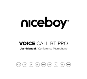 Manuál Niceboy VOICE Call BT PRO Konferenční telefon