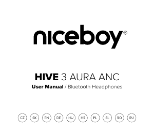 Instrukcja Niceboy HIVE 3 Aura ANC Słuchawki