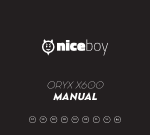 Priročnik Niceboy ORYX X600 Slušalke z mikrofonom