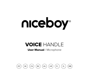 Használati útmutató Niceboy VOICE Handle Mikrofon