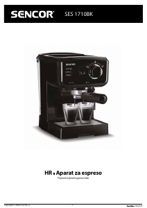 Priručnik Sencor SES 1710BK Aparat za espresso