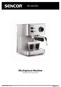 Manual Sencor SES 4010SS Espresso Machine