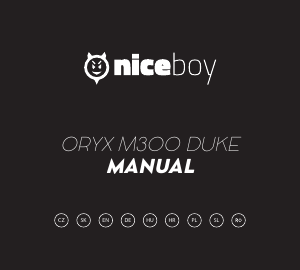 Bedienungsanleitung Niceboy ORYX M300 Duke Maus